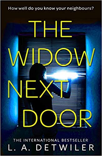 Picture the widow next door cover woman peeking through blind