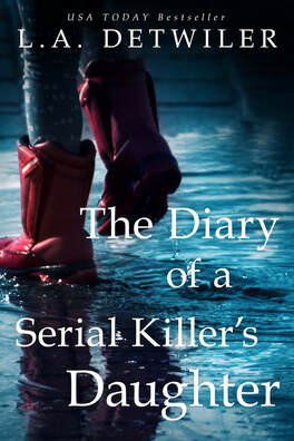 Picture The diary of a serial killer's daughter red rain boots in a puddle